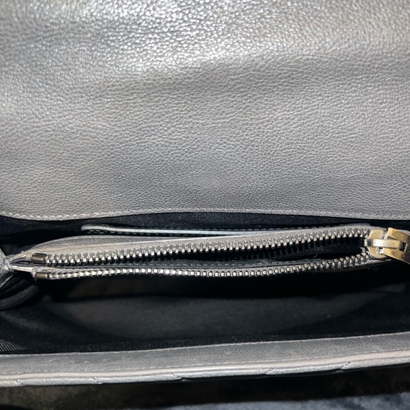 Saint Laurent Sheepskin Matalasse Medium College Bag in New Stone Grey - Picture 7 of 13